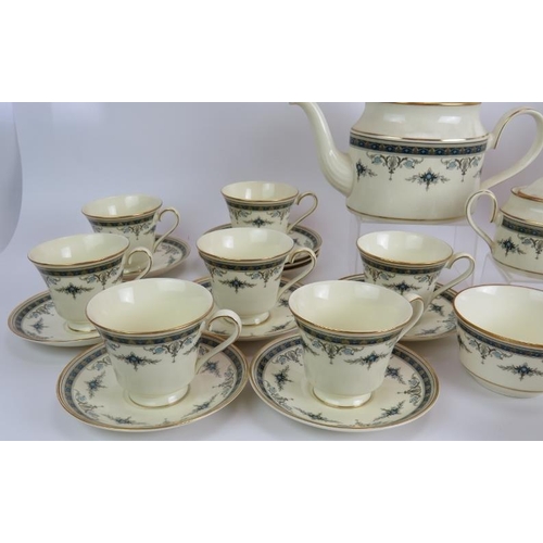 A 45 piece Minton tea and coffee set in Grasmere pattern including tea ...