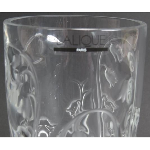 160 - A Lalique France Elves vase with original box, signed to base. Height 19.5cm.
Condition report: No i... 