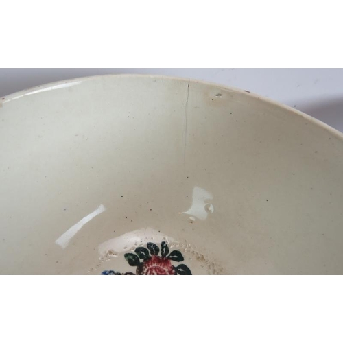 179 - Ten mainly 19th century Spongeware pottery bowls of varying size and pattern. Largest 18cm diameter.... 