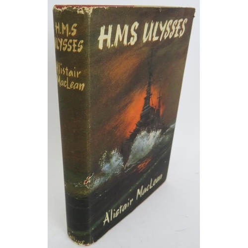 242 - A first edition of H.M.S. Ulysses by Alistair MacLean, Pub Collins 1955, with dust jacket. 
Conditio... 