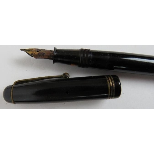 266 - Ten vintage fountain pens including a Parker Televisor, Jackdaw self filling pen, Cross, Sheaffer, C... 