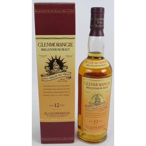 292 - One bottle of the Glenmoranie Millennium Malt 12 year old single highland malt whisky, 70cl 40% vol.... 