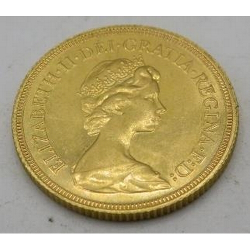 451 - A 1981 gold Sovereign, in vey good condition.