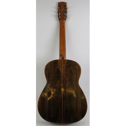 46 - A late 19th century inlaid Spanish guitar bearing a label for Alejandro Roca Y Hermanos, Valencia. L... 