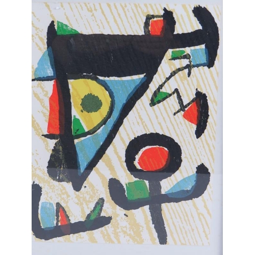 509 - Joan Miro (1893 - 1983) - 'Abstract composition', original woodcut from the unsigned edition of appr... 