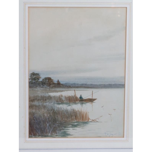 560 - Robert Winchester Fraser (1848-1906) - 'River landscape', signed, dated 1880, titled, label verso, 2... 