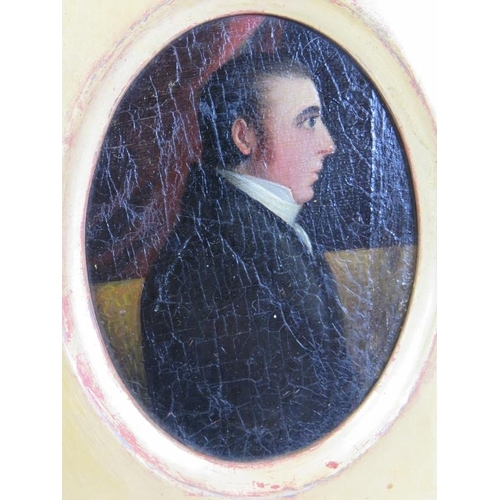 609 - British School (19th century) - Two portraits of a Gentleman, believed to be John Black Gracie (1798... 