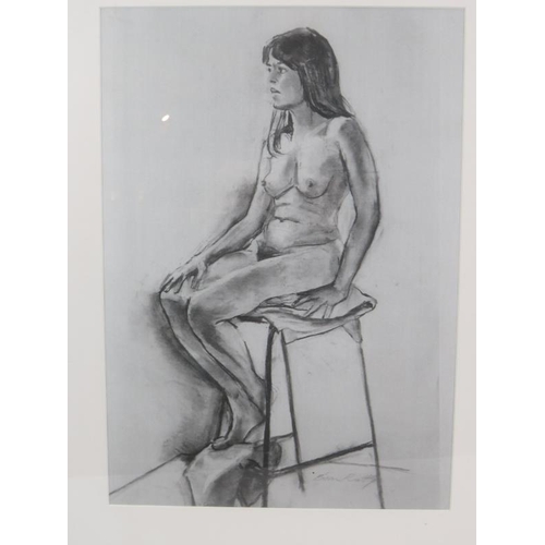 623 - Brian Pratt (20th century) - Three pencil signed prints depicting female nude studies, each 40cm x 2... 