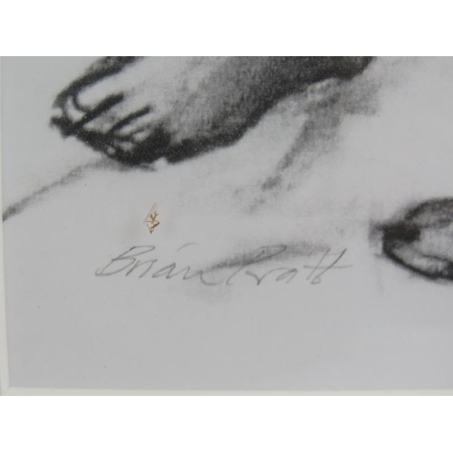 623 - Brian Pratt (20th century) - Three pencil signed prints depicting female nude studies, each 40cm x 2... 