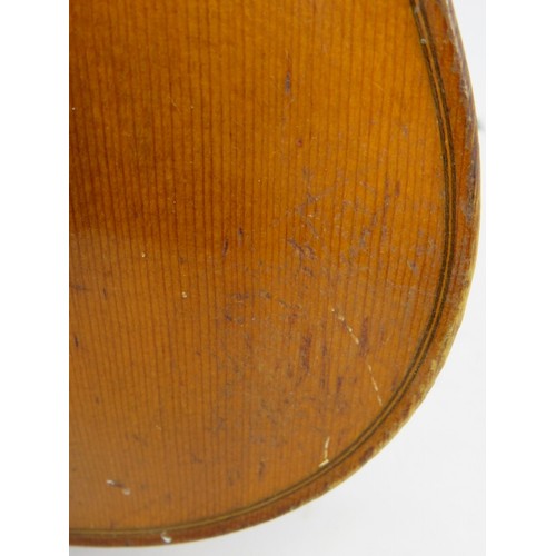 118 - A good quality Hawkes & Sons Tyrolese violin 4/4, c1930. Original case, 2 bows, spare bridge etc.
Co... 