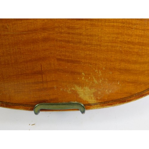 118 - A good quality Hawkes & Sons Tyrolese violin 4/4, c1930. Original case, 2 bows, spare bridge etc.
Co... 