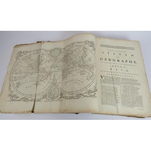 108 - A New and Complete System of Geography, Vol I, C.T. Middleton c1780, including many fold out maps by... 