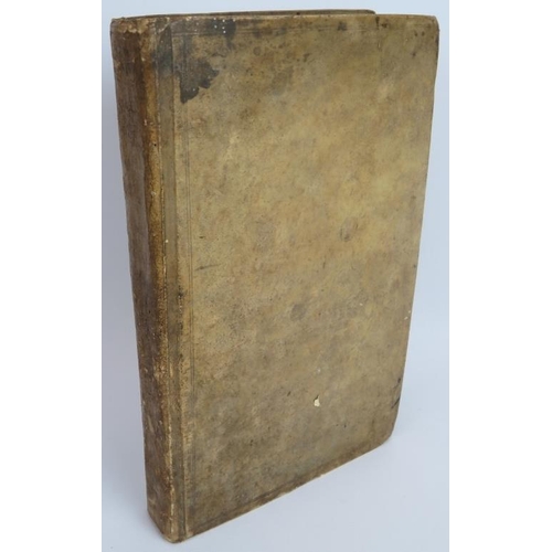 109 - A 19th century Vellum bound journal dated 1822-1880s. Containing handwritten notes on mathematics, E... 