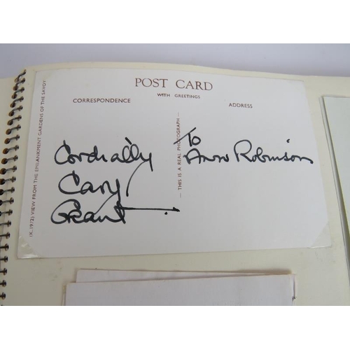 129 - A single owner collection of 1950s/1960s film, stage and sports star autograph including Noel Coward... 