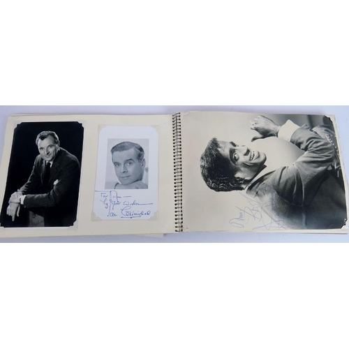 129 - A single owner collection of 1950s/1960s film, stage and sports star autograph including Noel Coward... 