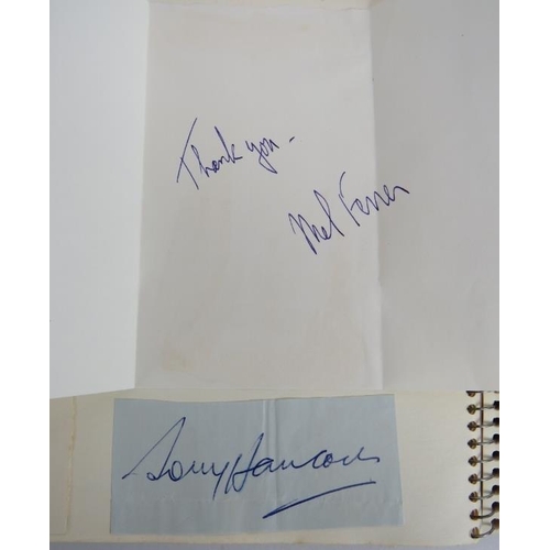 129 - A single owner collection of 1950s/1960s film, stage and sports star autograph including Noel Coward... 