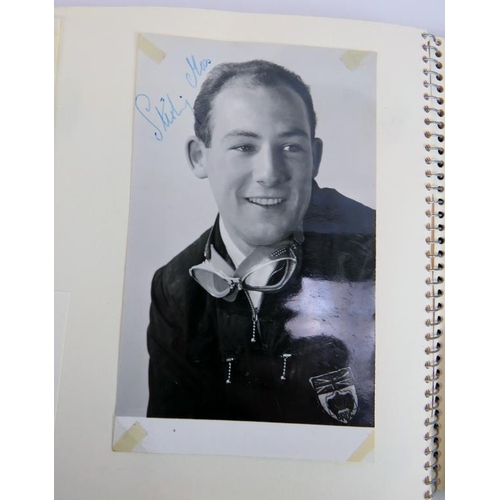 129 - A single owner collection of 1950s/1960s film, stage and sports star autograph including Noel Coward... 