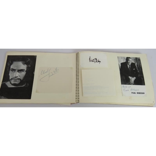 129 - A single owner collection of 1950s/1960s film, stage and sports star autograph including Noel Coward... 