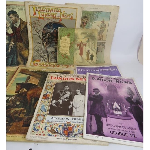 139 - A collection of mainly 19th century books, magazines and comics including 1892 illustrated London Ne... 