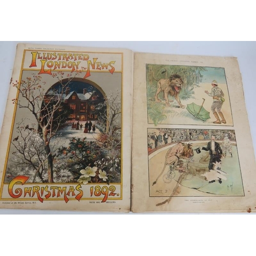 139 - A collection of mainly 19th century books, magazines and comics including 1892 illustrated London Ne... 