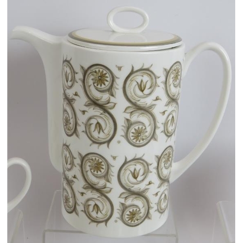 143 - A mid-century Susie Cooper 15 piece bone china coffee set in Venetia pattern. (15).
Condition report... 