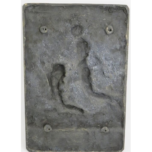 165 - A bronze Olympic relief plaque after Piero Todeschini (1888 - 1945) depicting two classical runners.... 