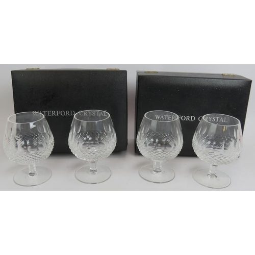 171 - Two pairs of Waterford crystal brandy baloons, Colleen pattern, both in branded boxes. (4).
Conditio... 