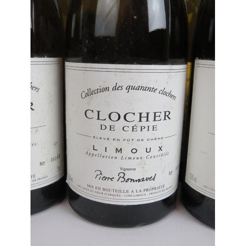 201 - 9 bottles of Clocher De Cepie Limoux Chardonnay 1997, one bottle of Bordeaux Sauvignon 2000, one bot... 