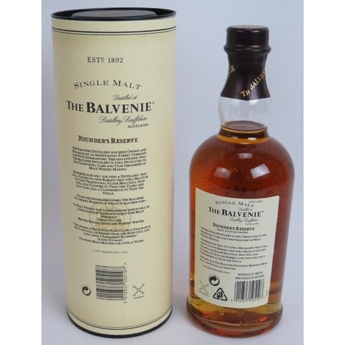 205 - One bottle of the Balvenie Founder's Reserve single malt scotch whisky 10 year old with tube. 70cl 4... 