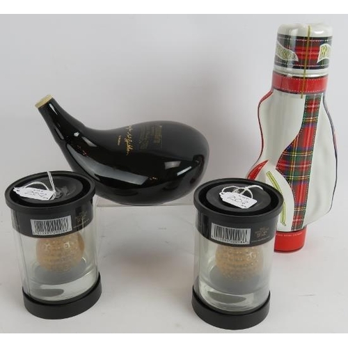 207 - Two novelty golf themed bottles of McGibbon's blended Scotch Whisky, both sealed, 70cl 43% proof and... 