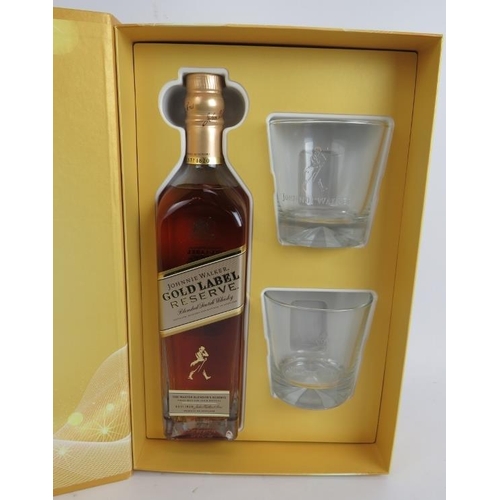 214 - A Johnnie Walker Gold Label Reserve Scotch Whisky 200th anniversary presentation pack with two brand... 