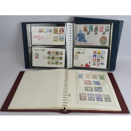 22 - An album of Jersey postage stamps, 1969-1984 and an album of Jersey First Day covers, 1973-1994. (2)... 