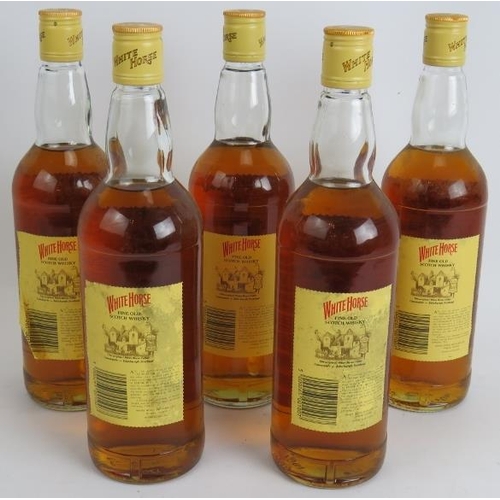 220 - Five bottles of 1980s White Horse fine old Scotch Whisky, 75cl 40% vol. (5).
Condition report: Some ... 