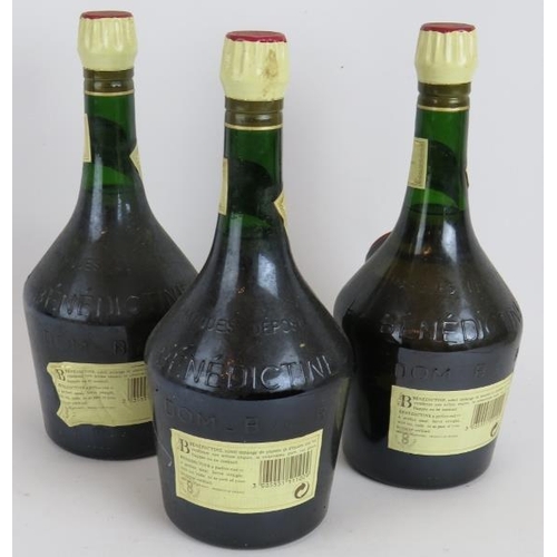 228 - Three bottles of D.O.M. Benedictine liqueur, 70cl 40% vol. (3).
Condition report: Minor damage to la... 