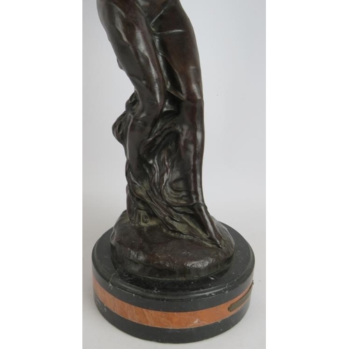 26 - A large vintage bronze figure 