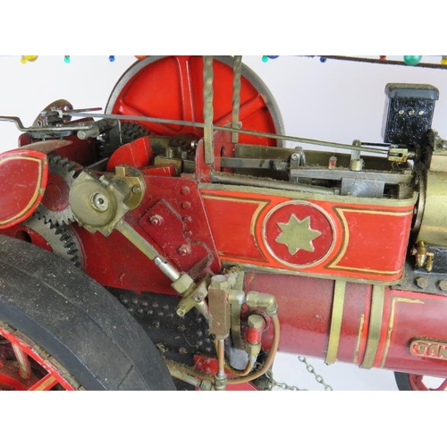 44 - A live steam scale model of an Allchin steam showman's traction engine made by H. A. Brown, Cropston... 