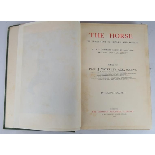 46 - The Horse It's Treatment in Health & Disease, Vols 1-9. Published by Gresham, 1906, edited by Prof. ... 