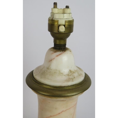 65 - A polished marble classical urn shaped table lamp with gilt brass mounts. Height 44cm.
Condition rep... 