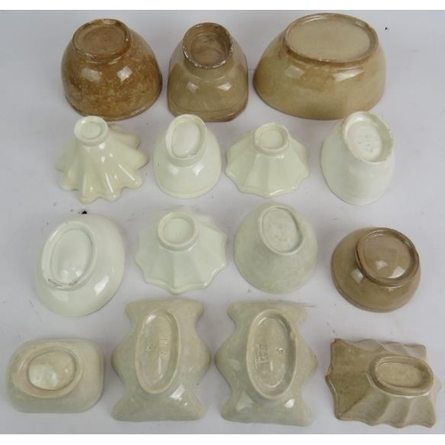 74 - A nice collection of 15 x 19th century ceramic jelly/blancmange moulds, sizes range from 16cm down t... 