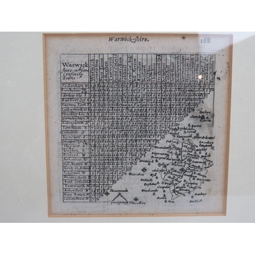 77 - An 18th century map of part of Suffolk by Emanuel Bowen dated 1759 (27cm x 22cm) and an 18th century... 