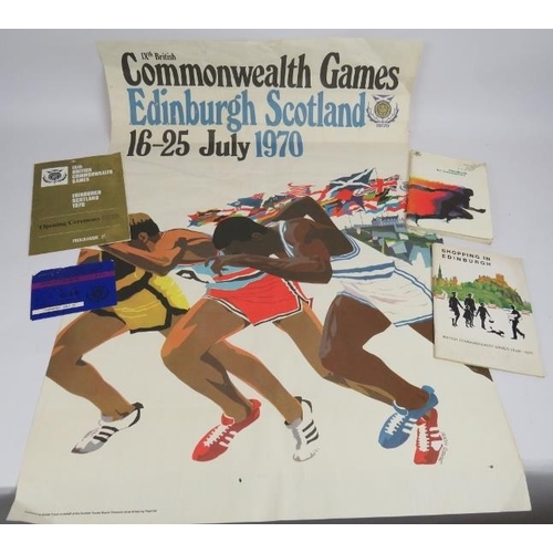 79 - An original 1970 Commonwealth Games poster designed by James Hope and printed by British Travel (50c... 