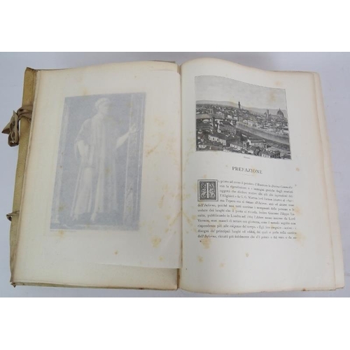 99 - La Divina Commedia Di Dante Alighieri (The Divine Comedy), published Ulrico Hoepli, Milan 1898, vell... 