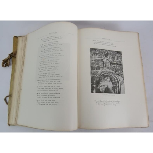 99 - La Divina Commedia Di Dante Alighieri (The Divine Comedy), published Ulrico Hoepli, Milan 1898, vell... 