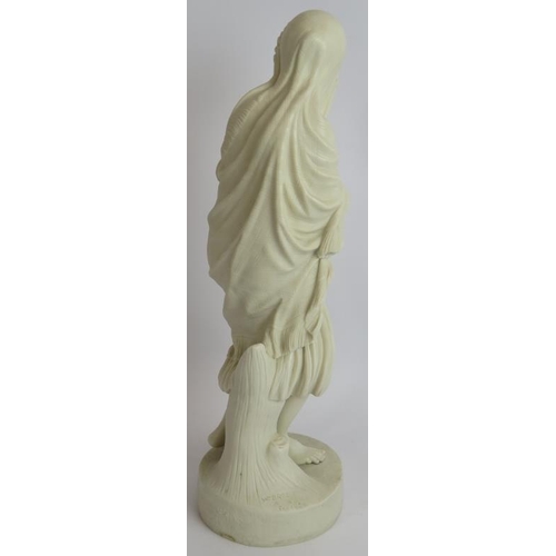 126 - A 19th century Copeland Parian ware figure 'Storm', after William Brodie RSA, C1858, signed and stam... 