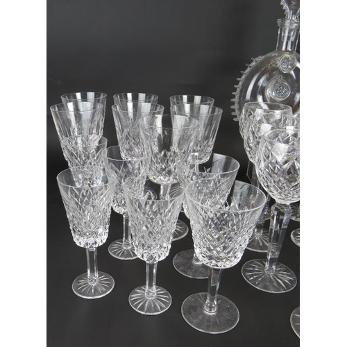 141 - A large suite of mainly Waterford Lismore drinking glasses, a Baccarat decanter and various others. ... 