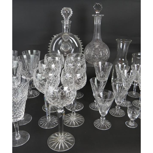 141 - A large suite of mainly Waterford Lismore drinking glasses, a Baccarat decanter and various others. ... 