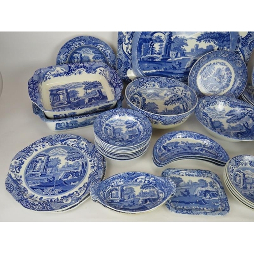 144 - 40 pieces of Spode Italian tableware including platters, dinner plates, bowls, dishes and serving di... 