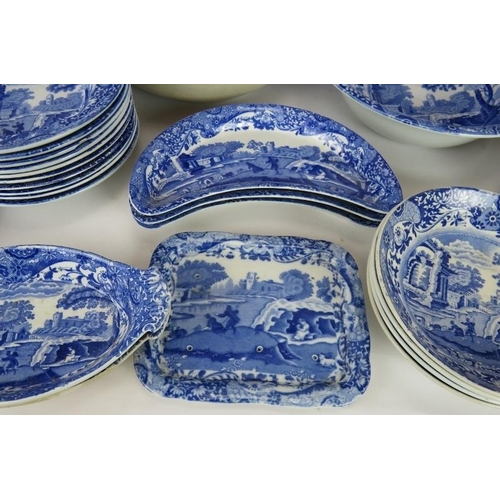 144 - 40 pieces of Spode Italian tableware including platters, dinner plates, bowls, dishes and serving di... 