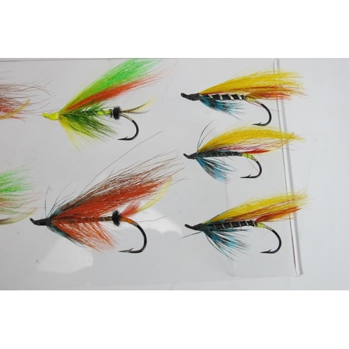 20 - 10 mixed salmon fishing flies attributed to world renowned fly tier Megan Boyd (1915-2001). Largest ... 