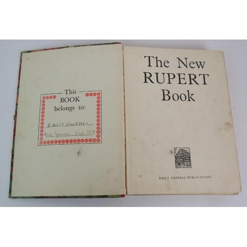 265 - Volume: 'The New Rupert Book', Daily Express Publications 1937.
Condition report: Pencil hole to fro... 